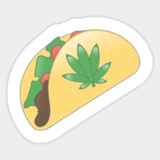 Weed Taco Sticker